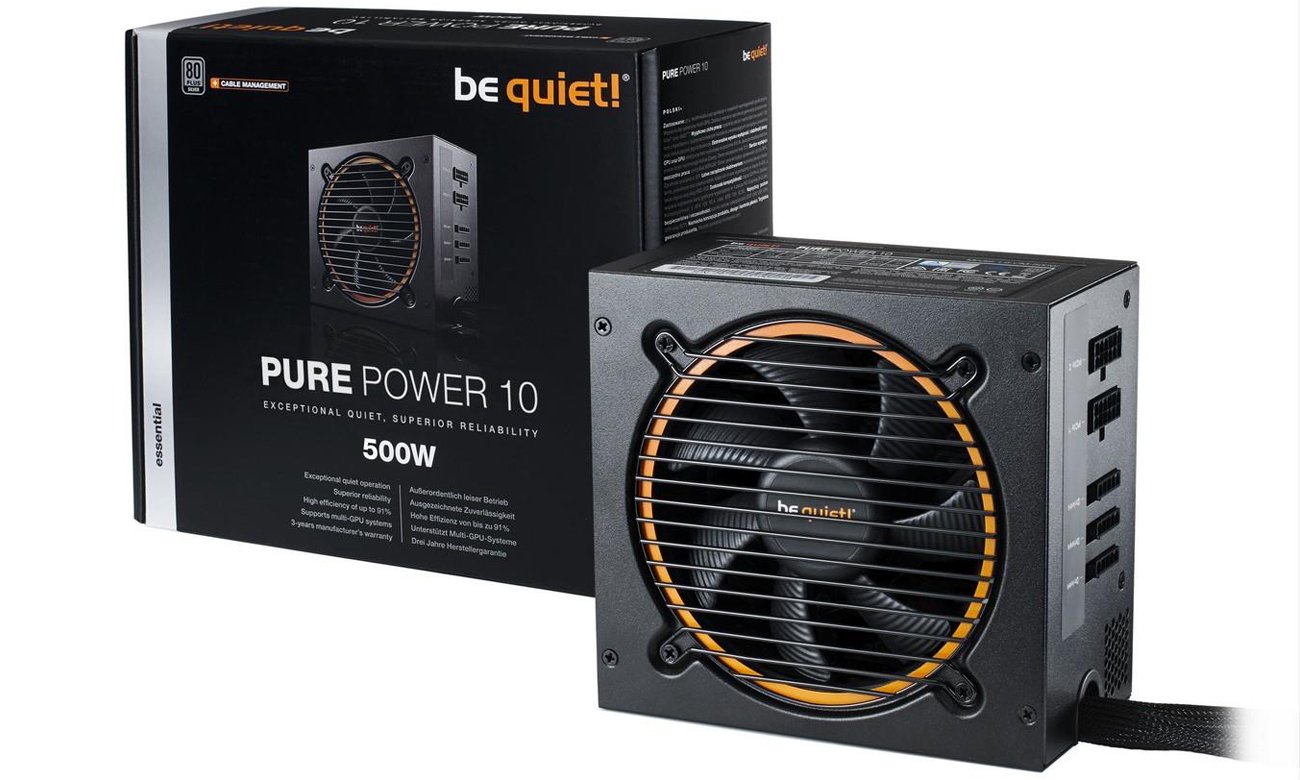 be quiet! 500W Pure Power 10 CM Zasilacze do komputera Sklep komputerowy xkom.pl